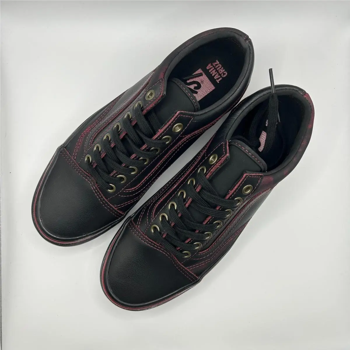 Vans shoes - VANS Old Skool - Old Skool - VN000EDAKRK - Dark Red / Black 0