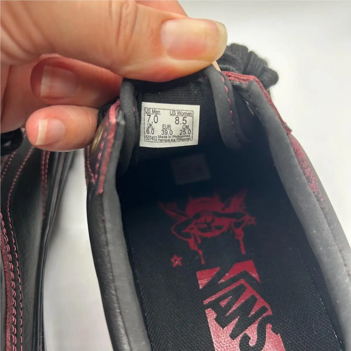 Vans shoes - VANS Old Skool - Old Skool - VN000EDAKRK - Dark Red / Black 6