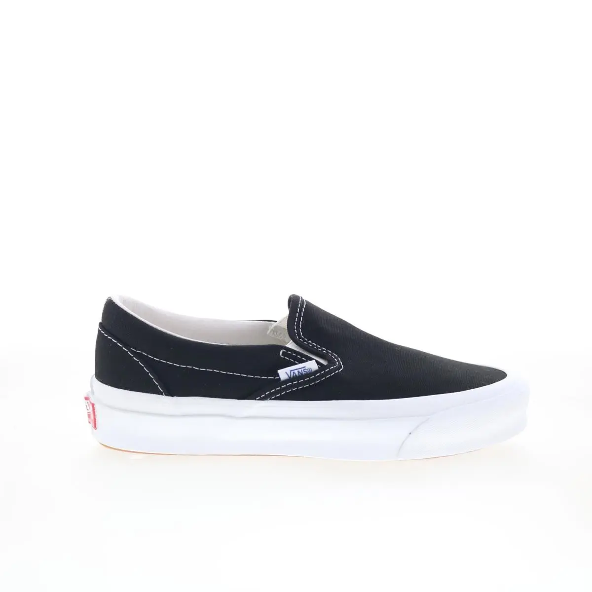 Vans Vault OG Classic Slip-on LX Mens Black Skate Sneakers Shoes 4.5