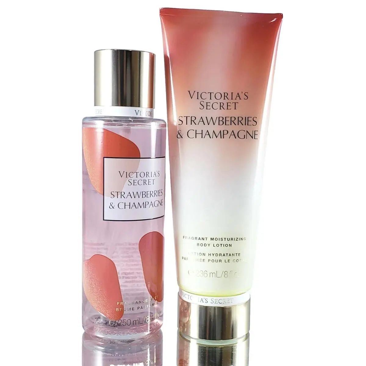 Victoria`s Secret Strawberries Champagne Fragrance Mist Lotion Set