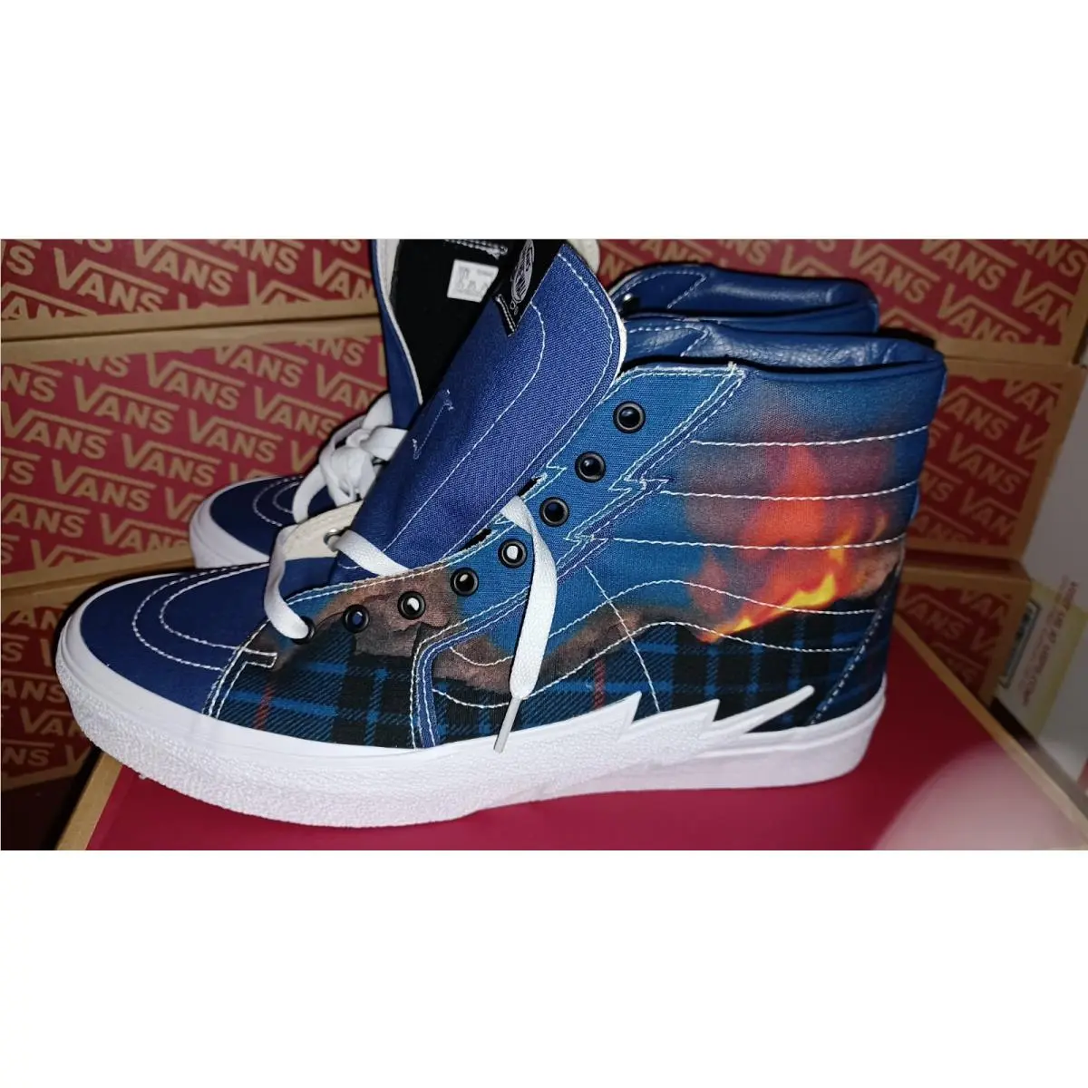 Vans Men`s 4.5/Women`s 6 SK8-HI Bolt Big Reveal Navy High Top VN0A5JIV14