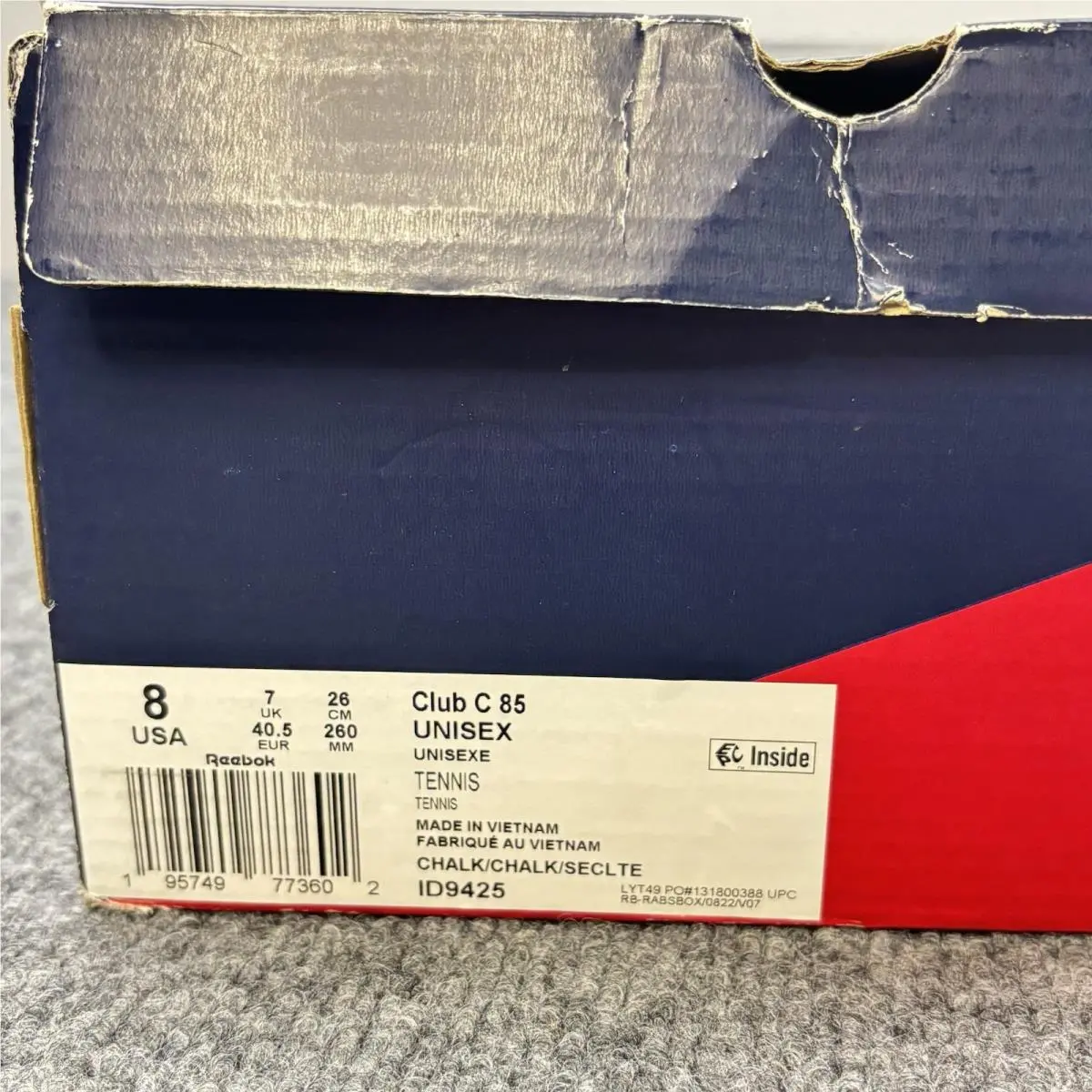 Reebok shoes - Reebok Club C 85 - Club - ID9425 - Chalk Chalk Seclte (UPC: 0195749773602) 12