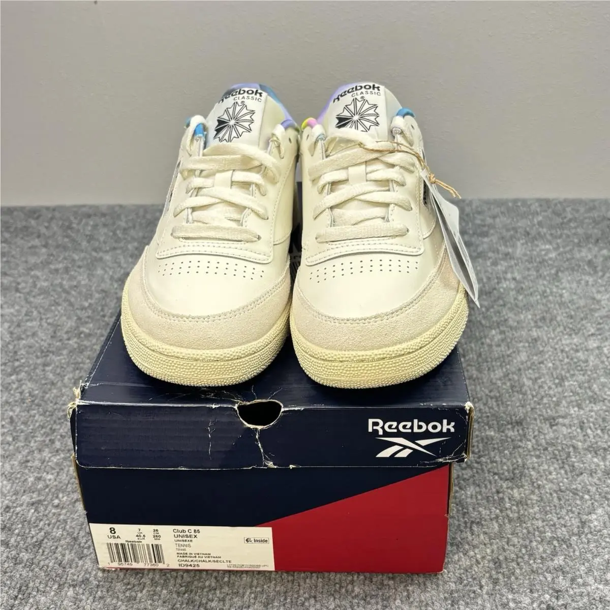 Reebok shoes - Reebok Club C 85 - Club - ID9425 - Chalk Chalk Seclte (UPC: 0195749773602) 14
