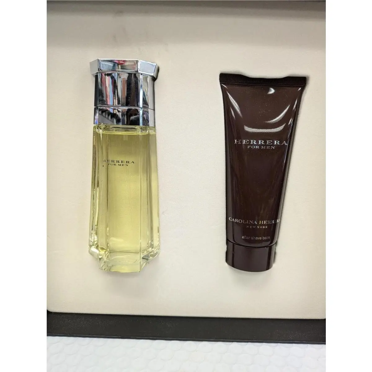 Herrera For Men by Carolina Herrera 2 pc Set :3.4oz Edt + 3.4 oz Asb Vintage