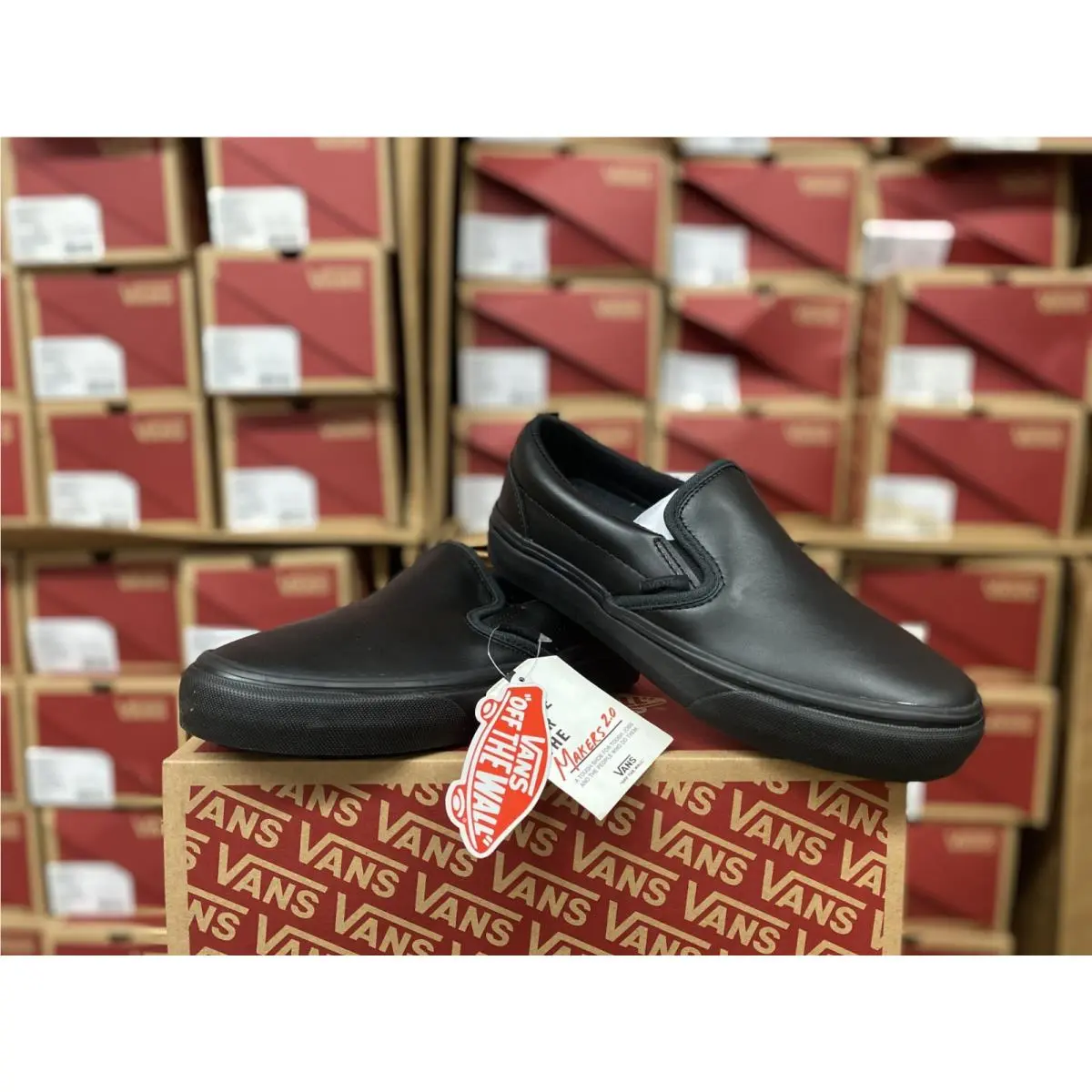 Vans Slip-on Leather Limited Edition Made For Makers 2.0 US Men 5.5 W`s 7.0