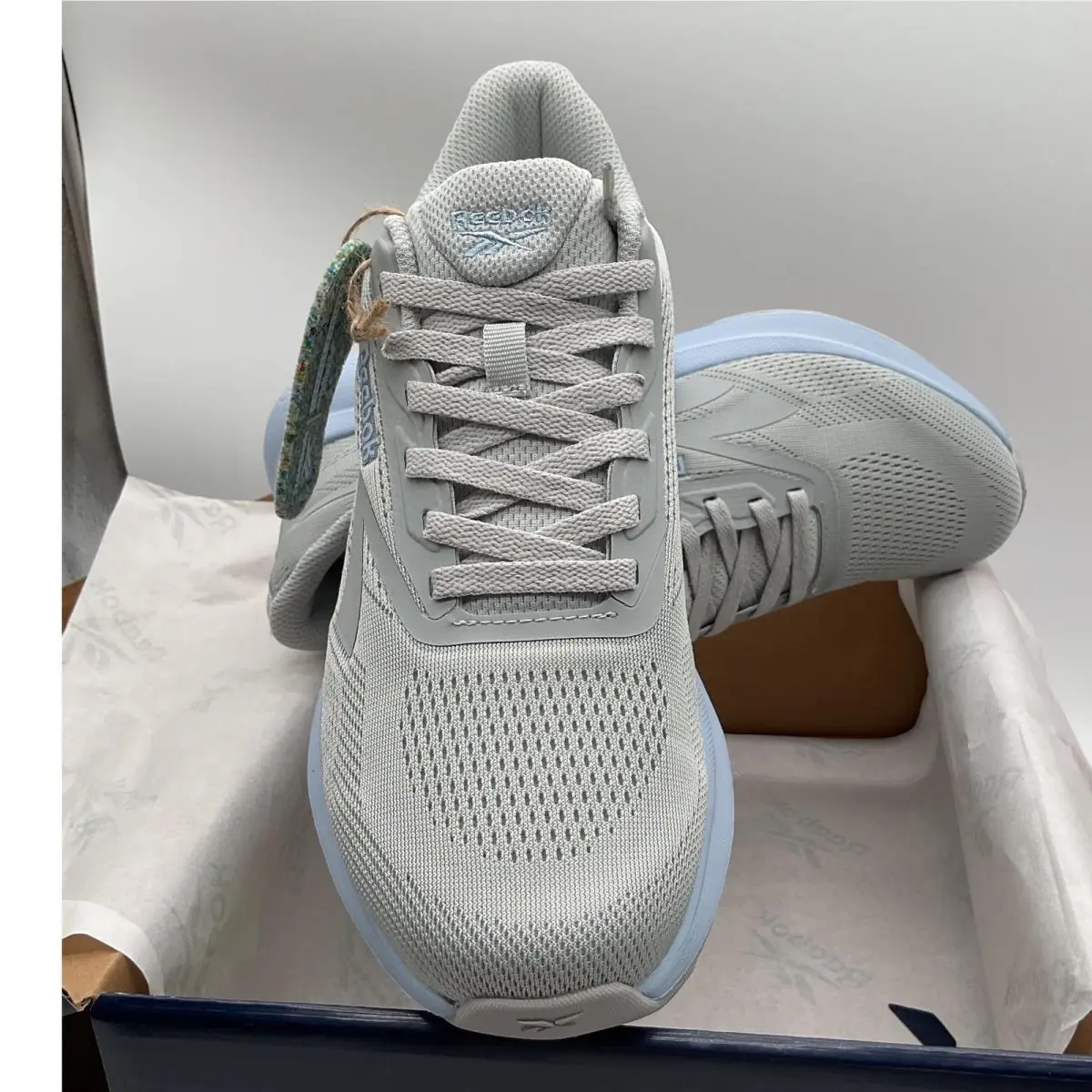 Reebok Energen Run 3 Womens Running Shoes Grey Light Blue 100074169