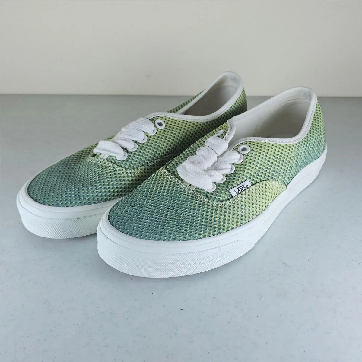 Vans Halftone Green Retro Flat Shoe Size Womens 8 Mens 6.5