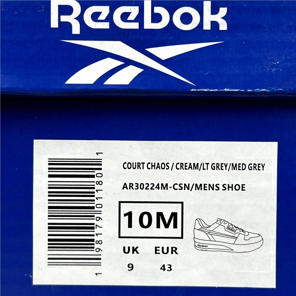 Reebok shoes - White/Cream/Gray (UPC: 198179011801) 10