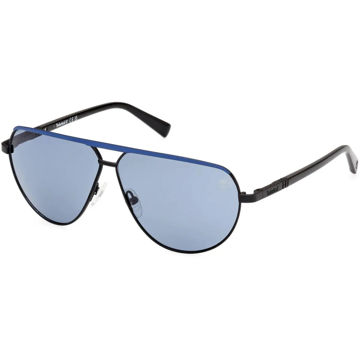 Timberland Men`s Sunglasses Matte Black Metal Navigator Full Rim TB00028 6102D