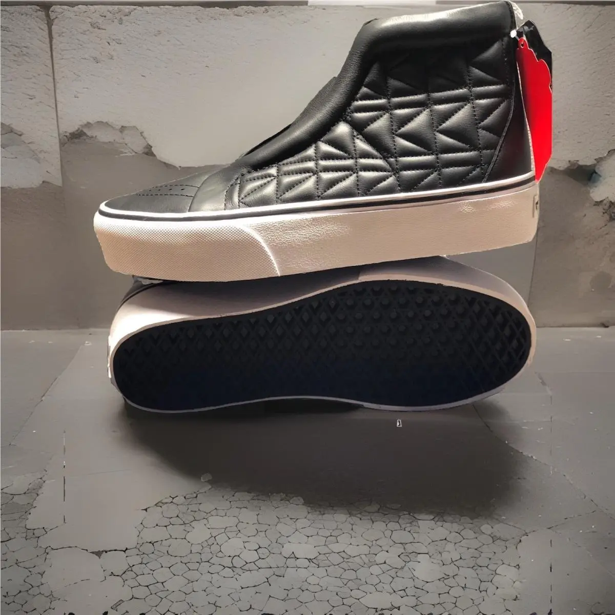 Vans X Karl Lagerfeld SK8-HI Laceless Platform SZ 4 US Men SZ 5.5 US Women