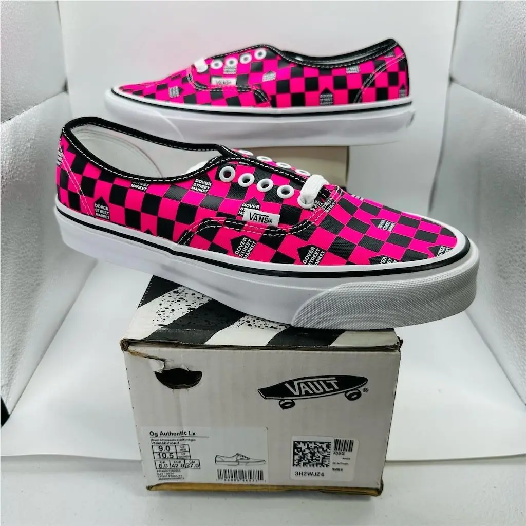 Vans Vault x Dover Street Market Checkerboard Sneakers Pink/black Size 9