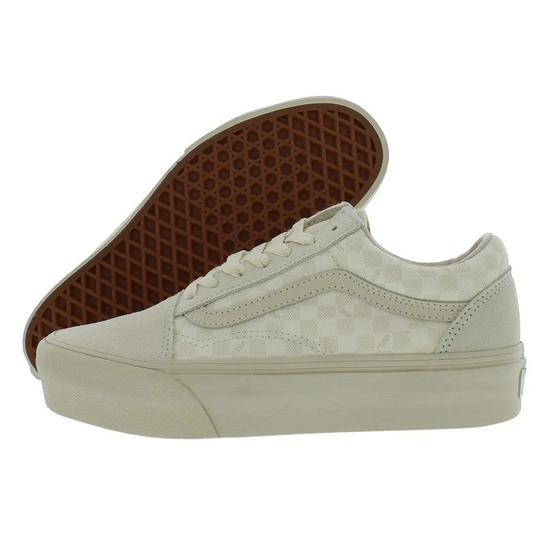 Vans Old Skool Platform Unisex Shoes Size 4.5 Color: Sand Shell