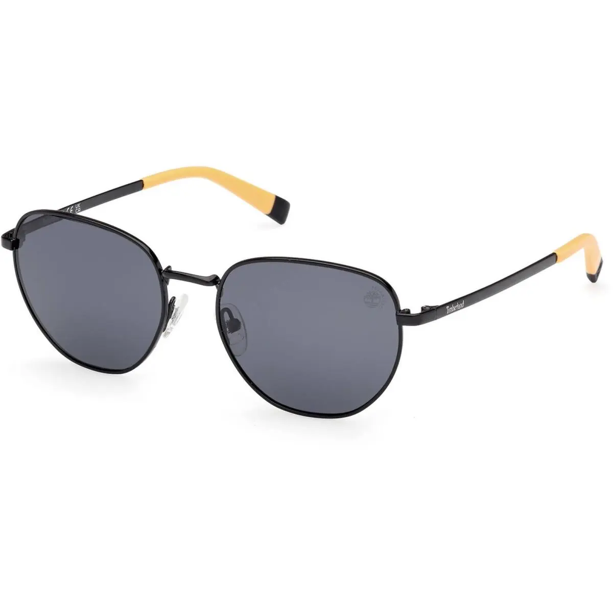 Timberland Kid`s Sunglasses Shiny Black Metal Panthos Full Rim TB00048 5301D