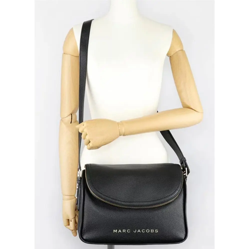 Marc Jacobs The Groove Pebbled Leather Crossbody Bag Black