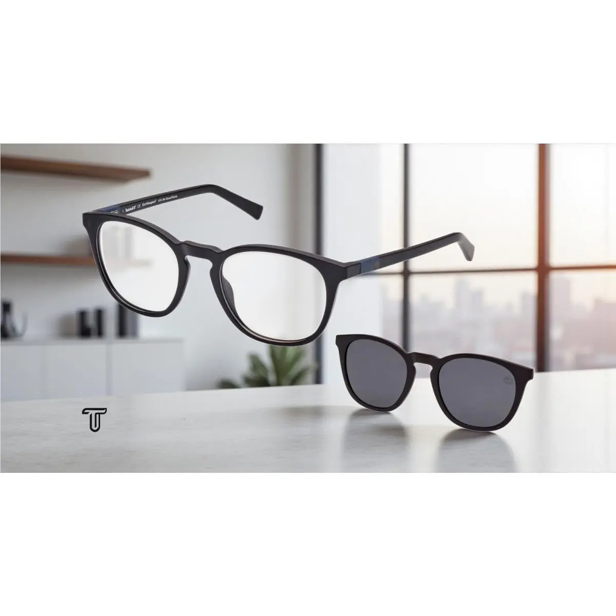 Timberland TB1766 002 Matte Black Demo Lens 51 mm Men`s Eyeglasses