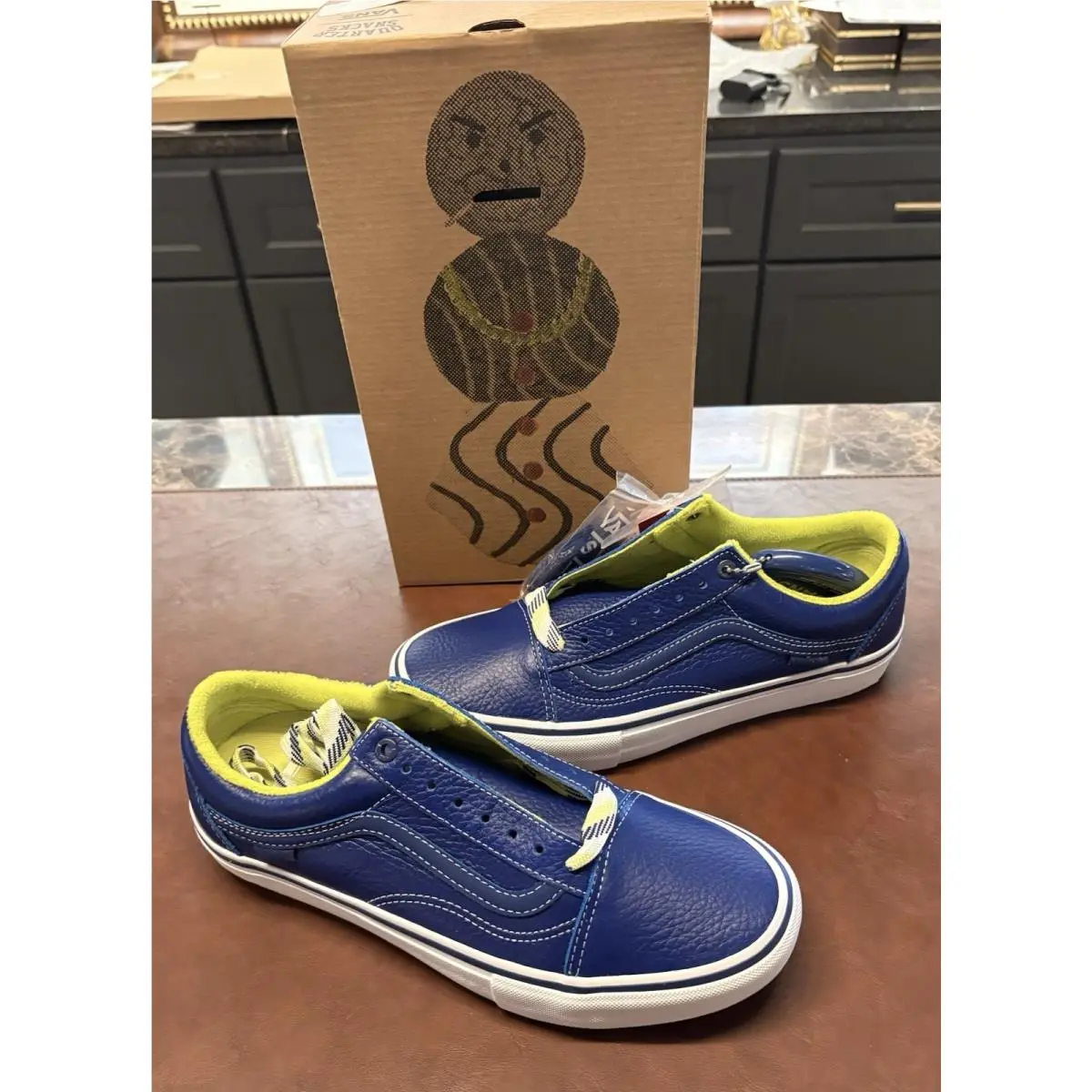 Vans Men’s Quartersnacks Old Skool Pro Ltd Size 9 Blue/white