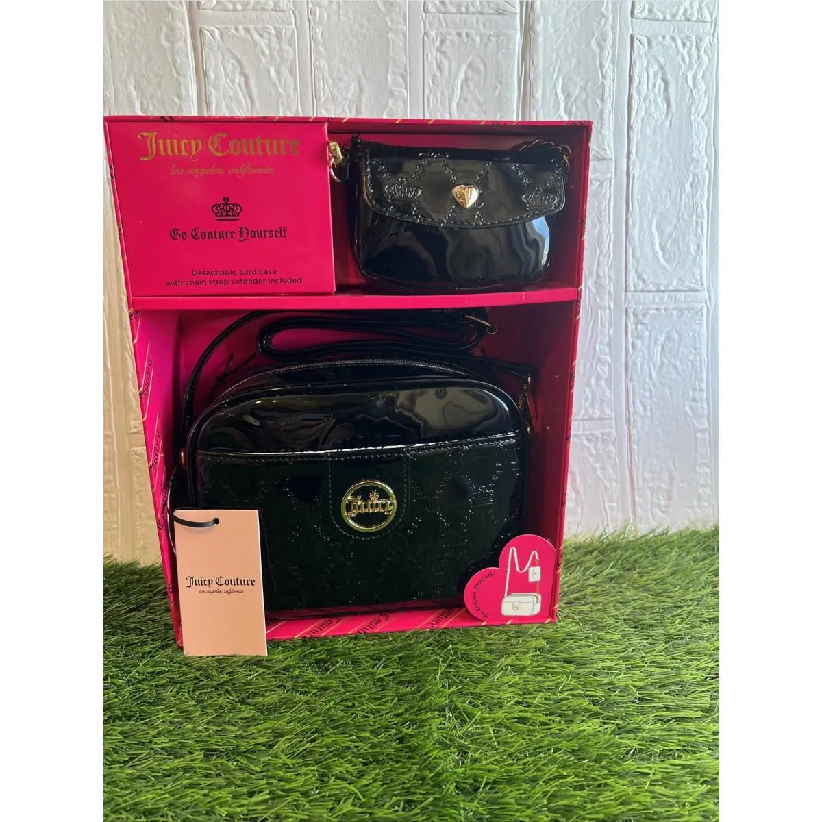 Juicy Couture Crown Liquorice Crossbody Coin Purse Gift Set