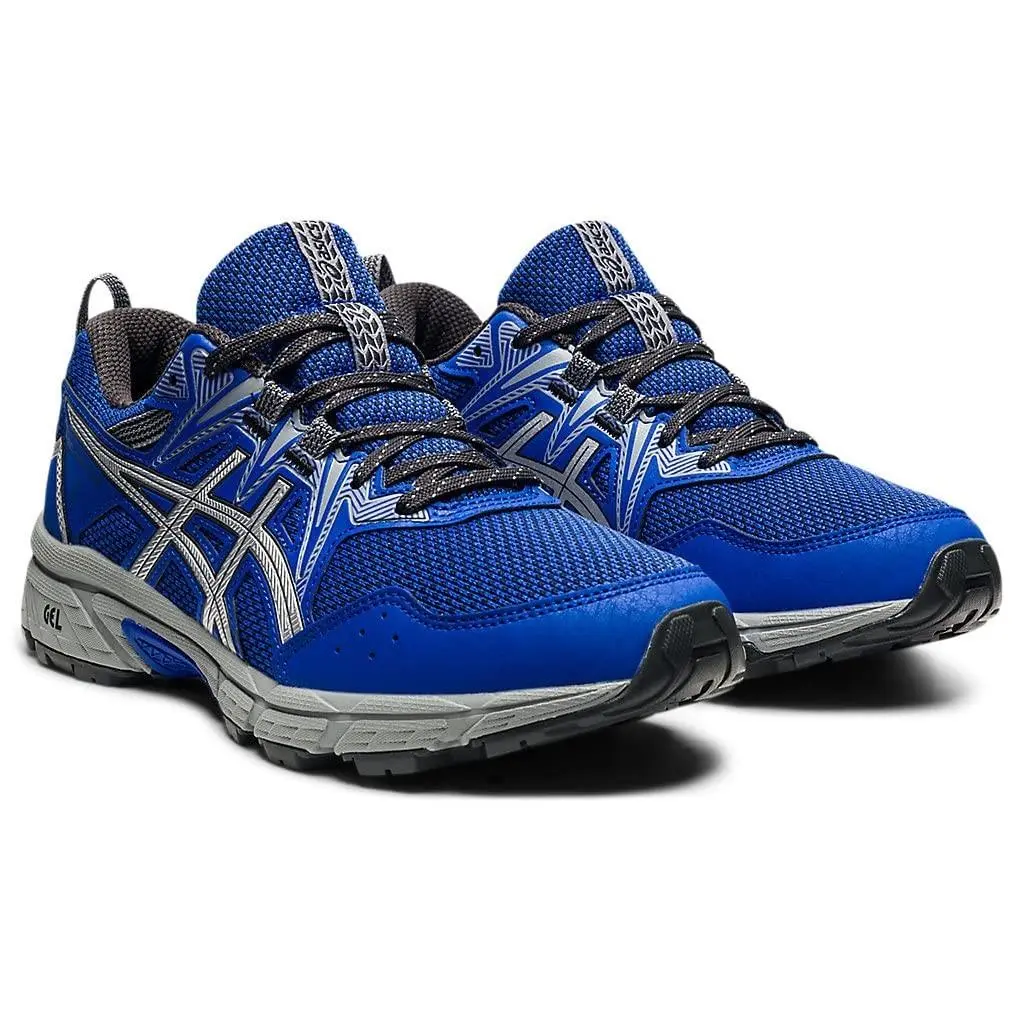 Asics Women`s Gel-venture 8 Trail Shoes 6.5 US Lapis Lazuli Blue/pure Silver