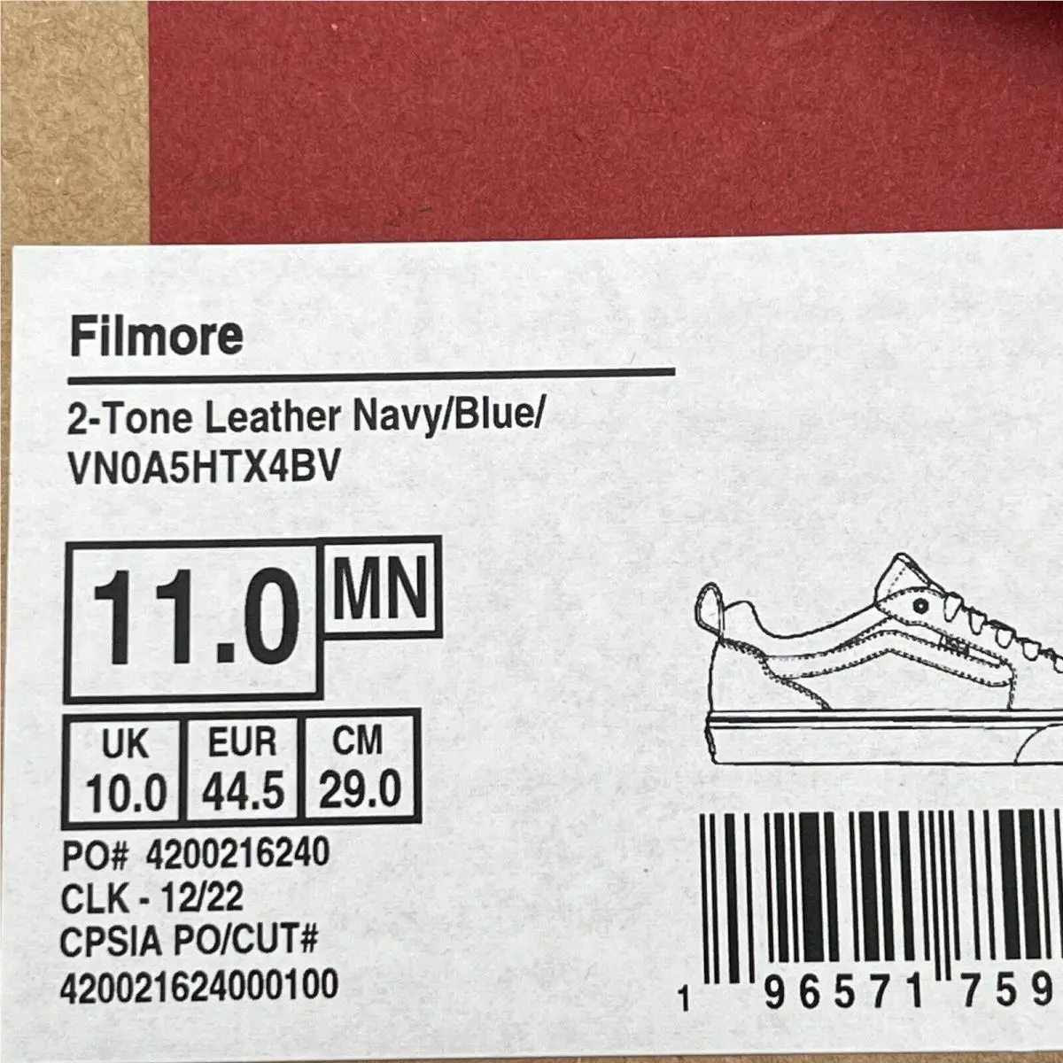 Vans shoes - VANS Filmore - Filmore - Blue (UPC: 196571759697) 10