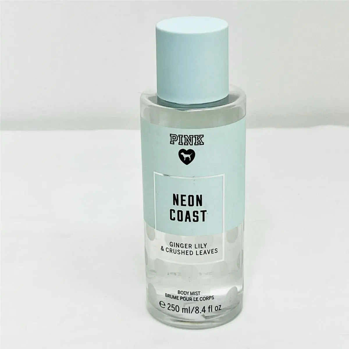 Victorias Secret Pink Neon Coast Body Mist 8.4 fl oz Ginger Lily Crushed Leaves