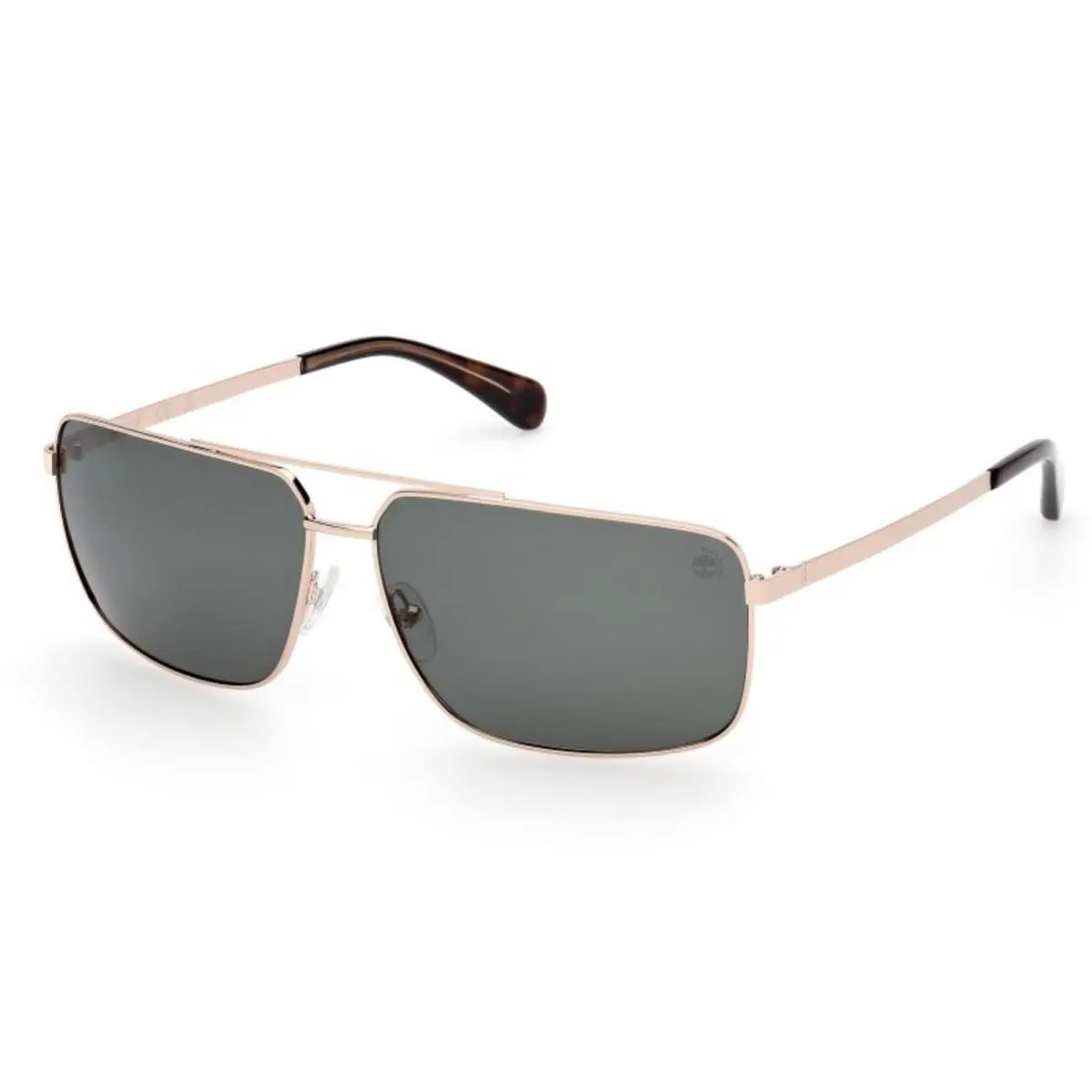 Timberland Men`s Sunglasses Gold Metal Pilot Shape Full Rim Frame TB00030 6632R