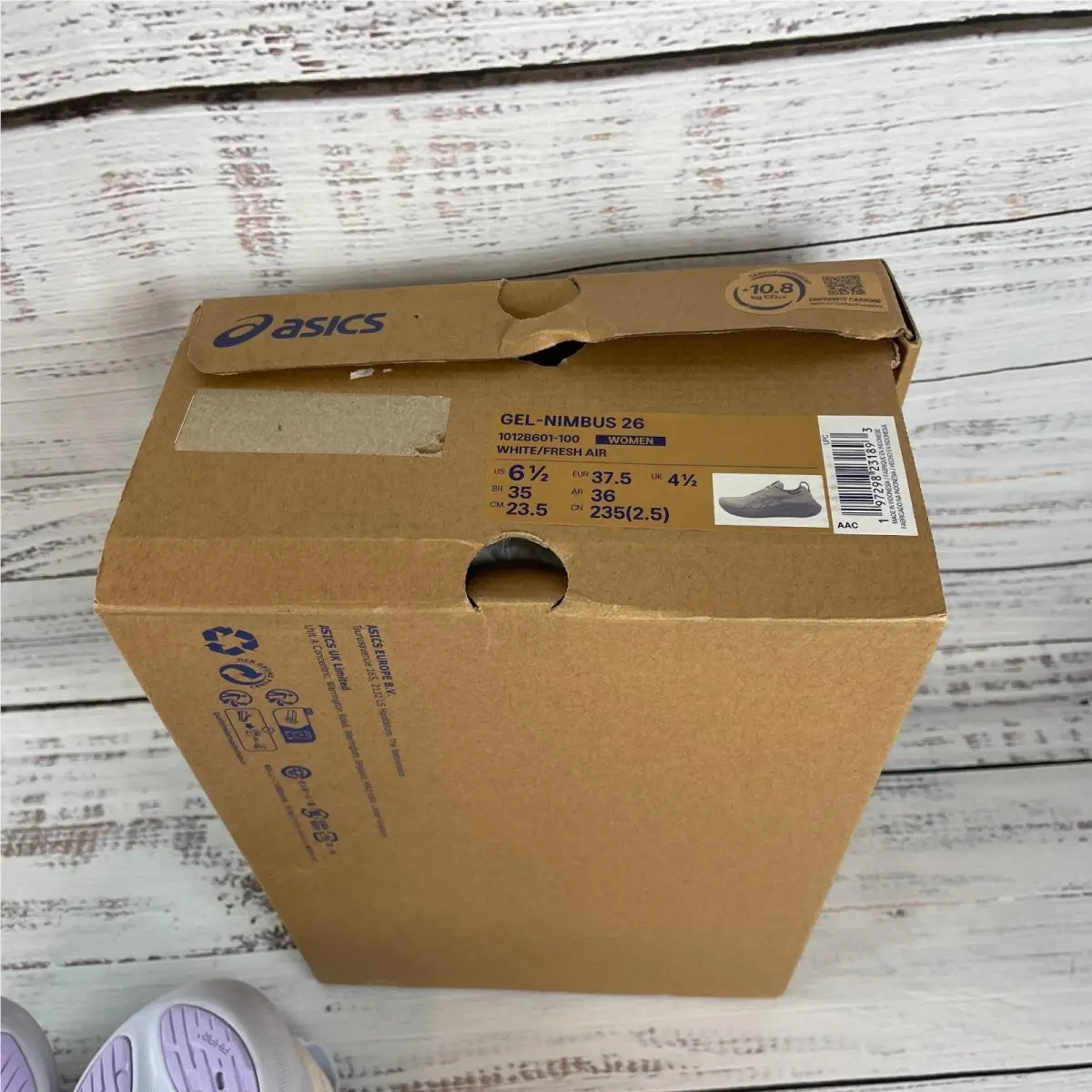 Asics shoes - Asics Gel Nimbus 26 - Gel Nimbus - White (UPC: 197298231893) 8