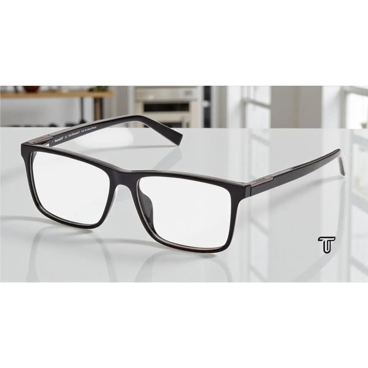 Timberland TB1759 H 001 Shiny Black Demo Lens 54 mm Men`s Eyeglasses