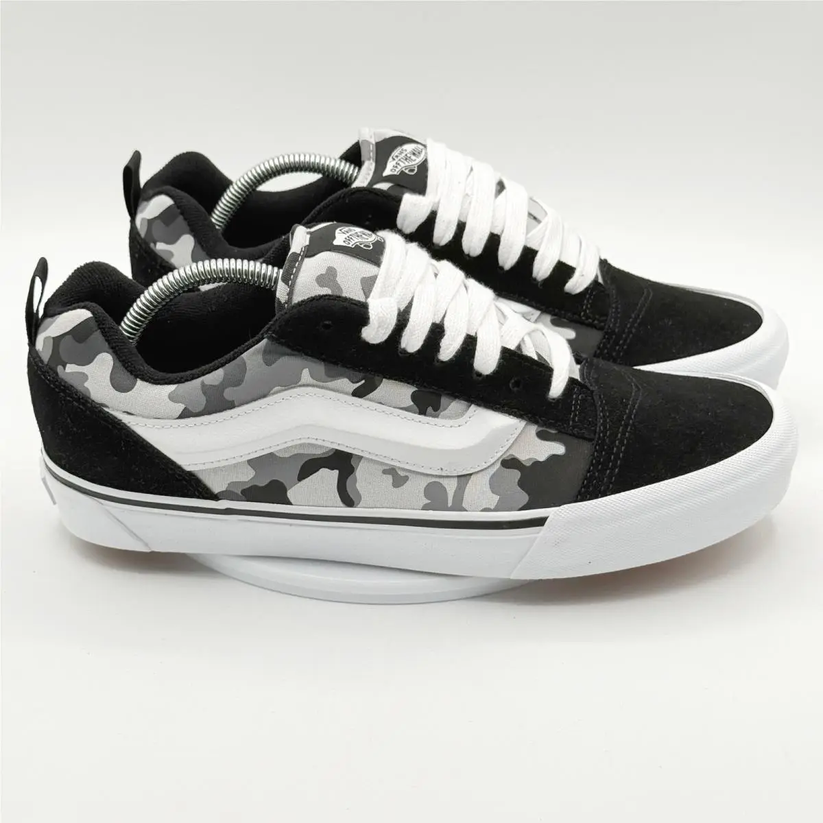 Knu Skool Skate Shoes Size 10.5 Mens Camo Black White by Vans