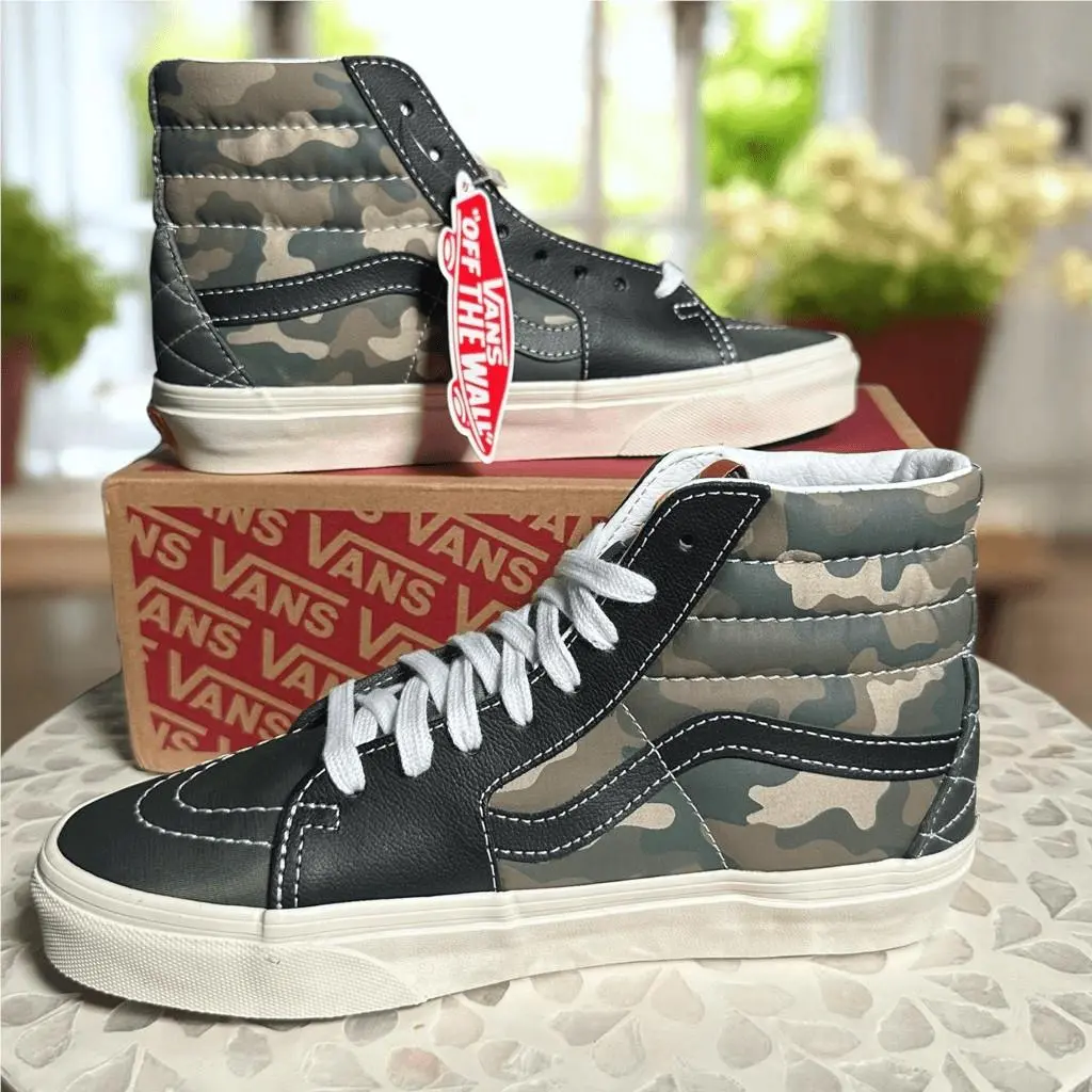 Vans shoes - VANS Sk8-Hi Mixed Utility Camo Sneakers - Multicolor, Exterior: Multicolor 7