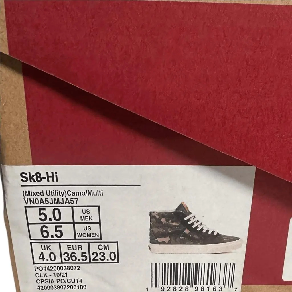 Vans shoes - VANS Sk8-Hi Mixed Utility Camo Sneakers - Multicolor, Exterior: Multicolor 11