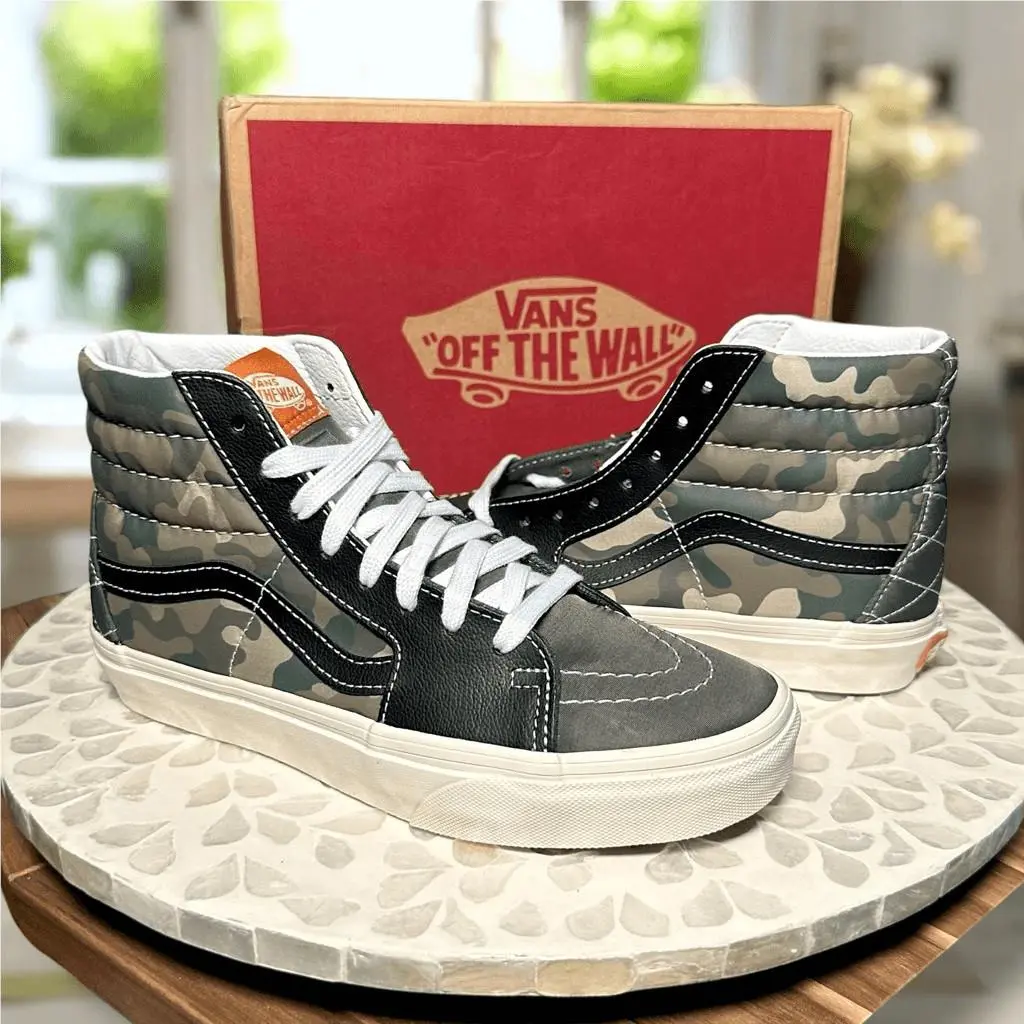 Vans shoes - VANS Sk8-Hi Mixed Utility Camo Sneakers - Multicolor, Exterior: Multicolor 4