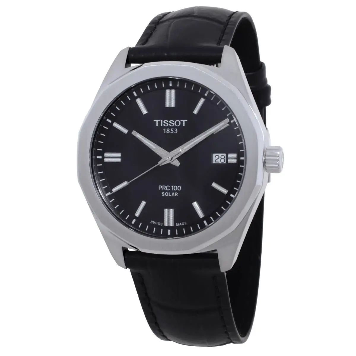 Tissot Prc Quartz Solar Black Dial Men`s Watch T151.422.16.051.00
