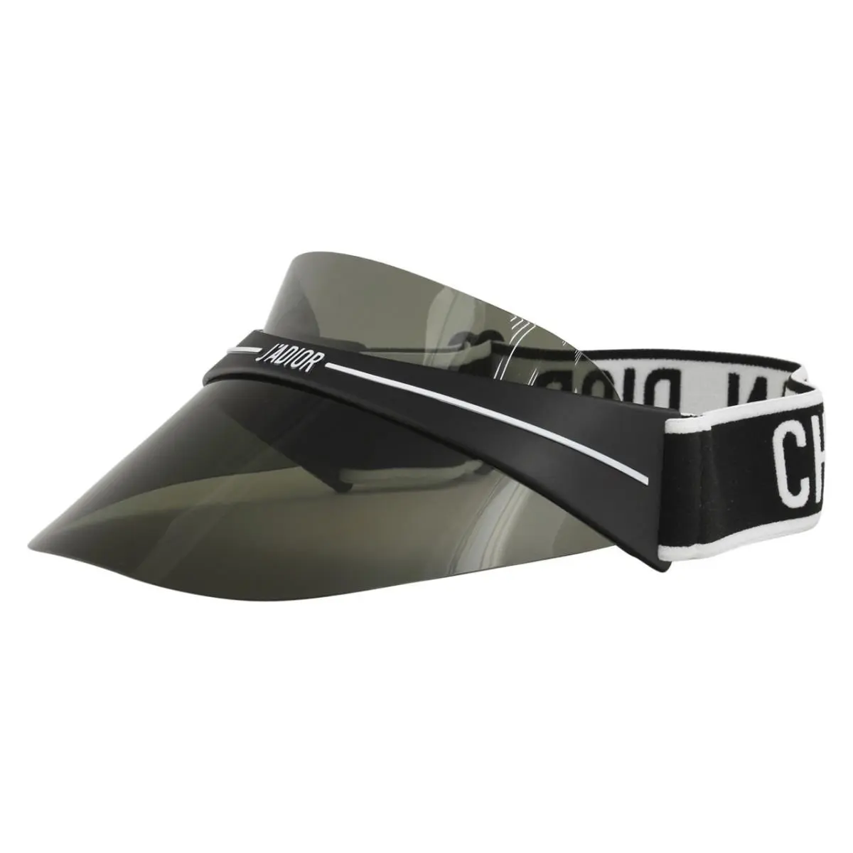 Christian Dior Women`s DiorClub1 Club1 0H3 Black/white Adjustable Grey Visor Hat