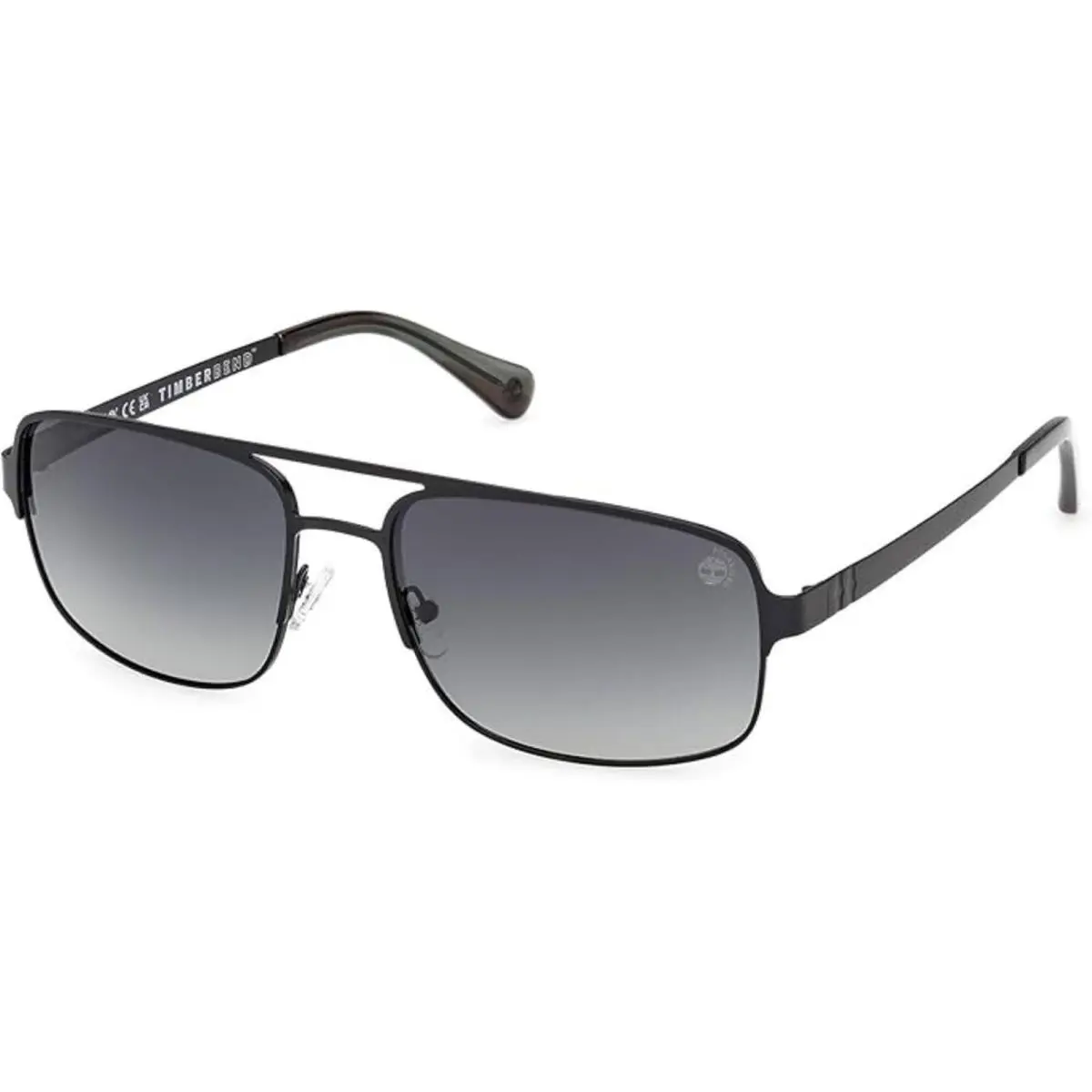 Timberland Men`s Sunglasses Matte Black Metal Pilot Full Rim Frame TB00065 6302D