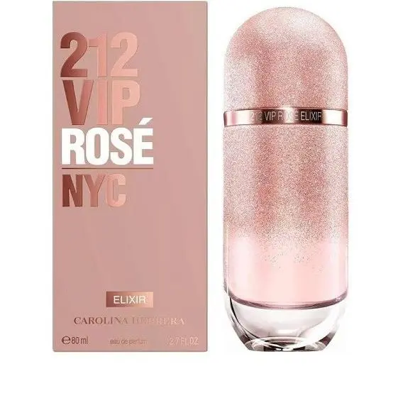 212 Vip Rose Nyc by Carolina Herrera Elixir 2.7 Oz. 80ml Eau de Parfum Women