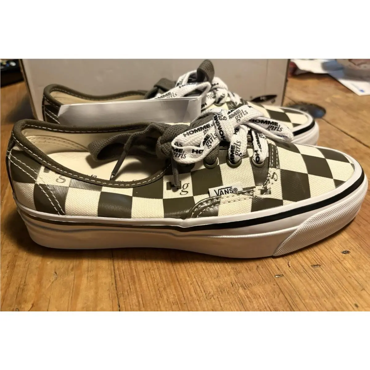 Vans shoes - HommeGirls x Vans Authentic 44 - VN000EEUDOL - Green 1