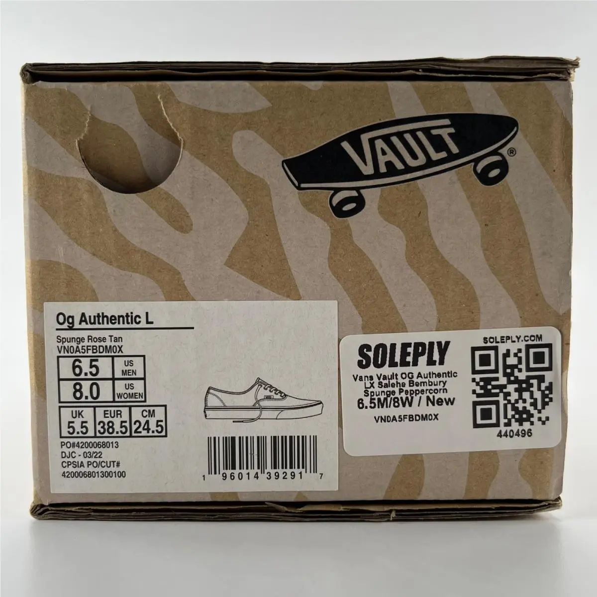 Vans shoes - OG Authentic LX Salehe Bembury Spunge Peppercorn - Pink 7