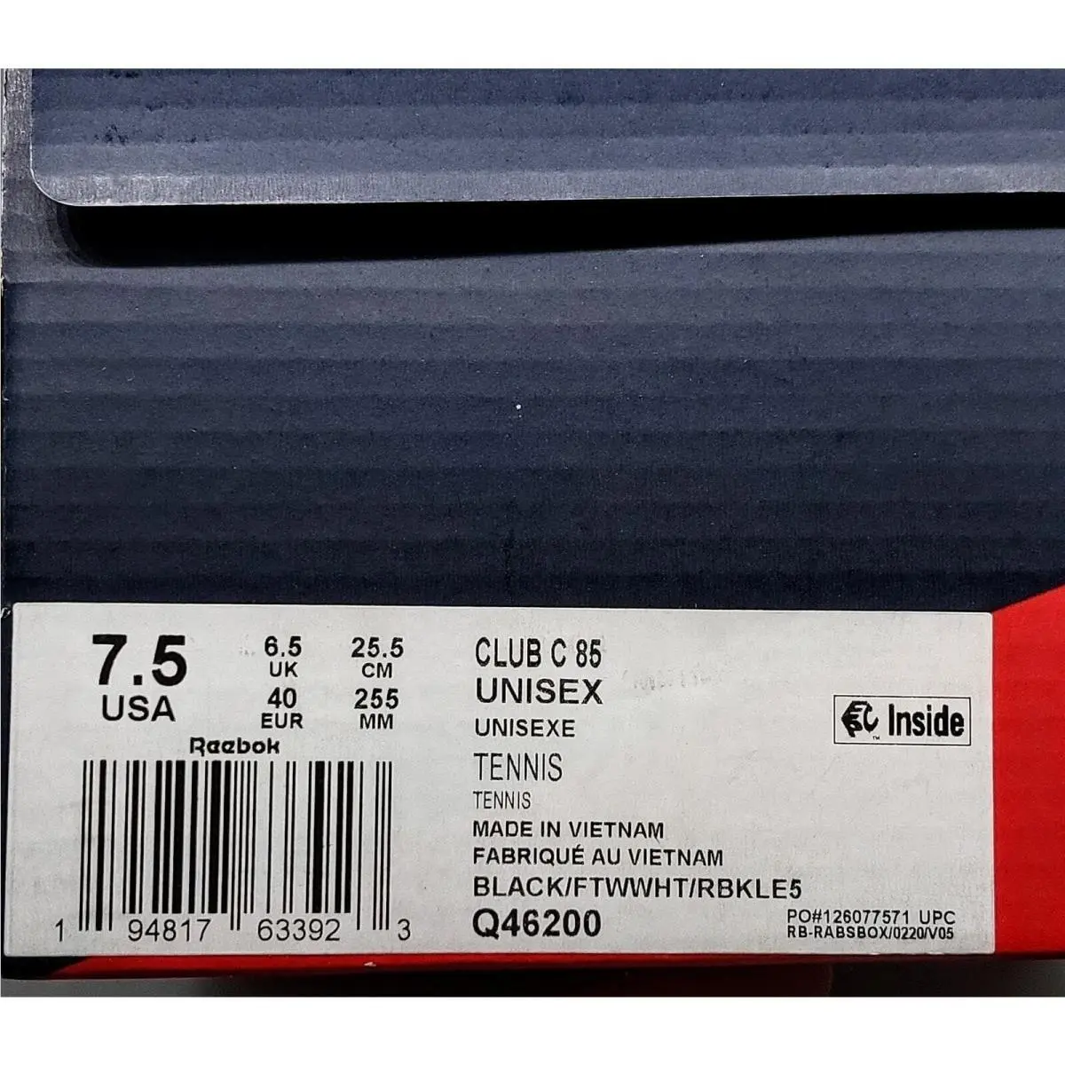 Reebok shoes - Reebok Club C 85 - Club - Q46200 - Black 4