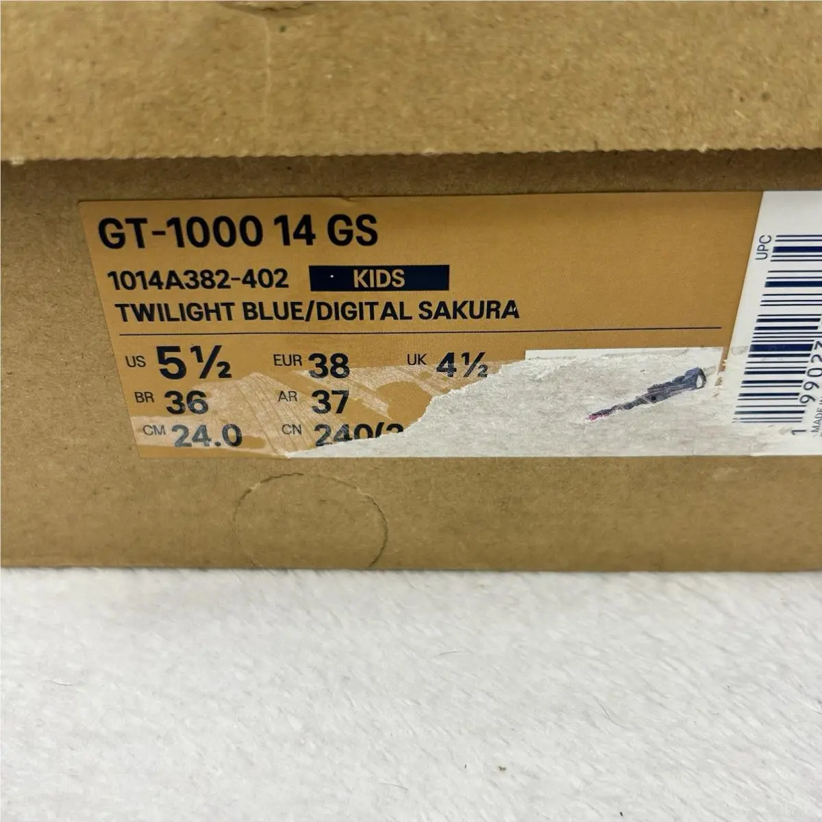 Asics shoes - GT-1000 14 GS - 1014A382-402 - Twilight Blue, Digital Sakura (UPC: 0199023138934) 12