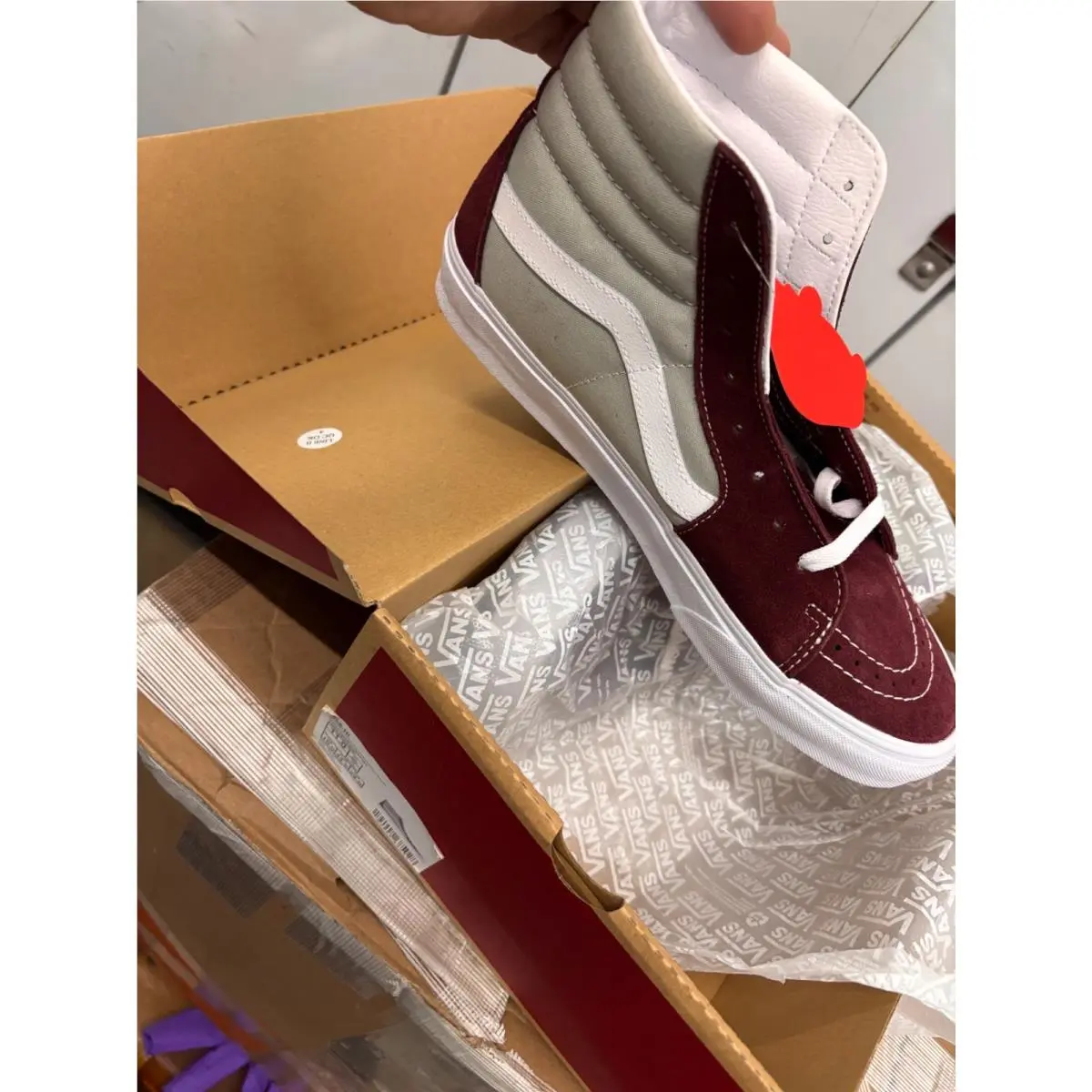 Vans Men`s Sk8-Hi Classic in Port Royale/mineral Gray Size 11M