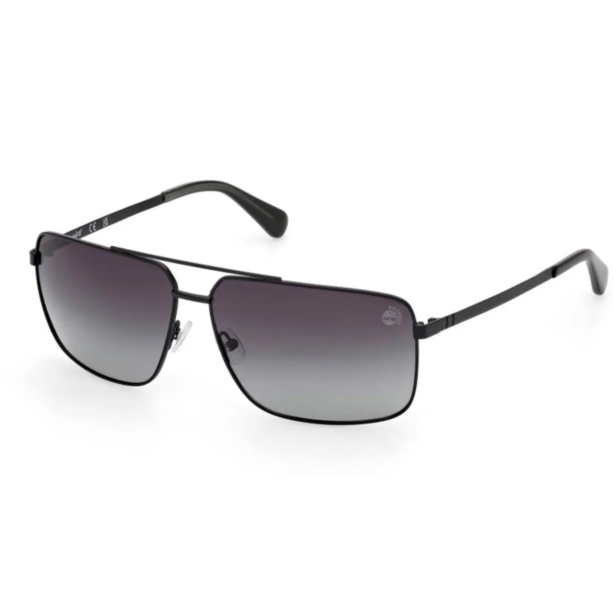 Timberland Men`s Sunglasses Matte Black Metal Pilot Full Rim Frame TB00030 6602D