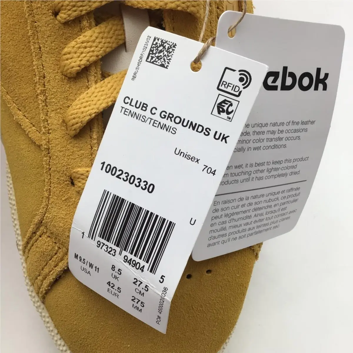 Reebok shoes - Club C Grounds UK - Club Grounds - Gold 4