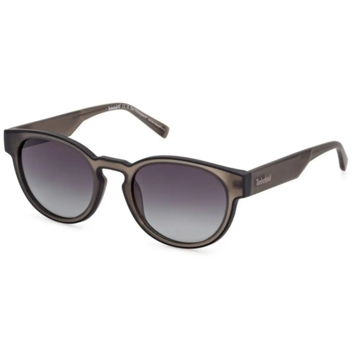 Timberland Men`s Sunglasses Shiny Light Brown Round Full Rim Frame TB00026 5245D
