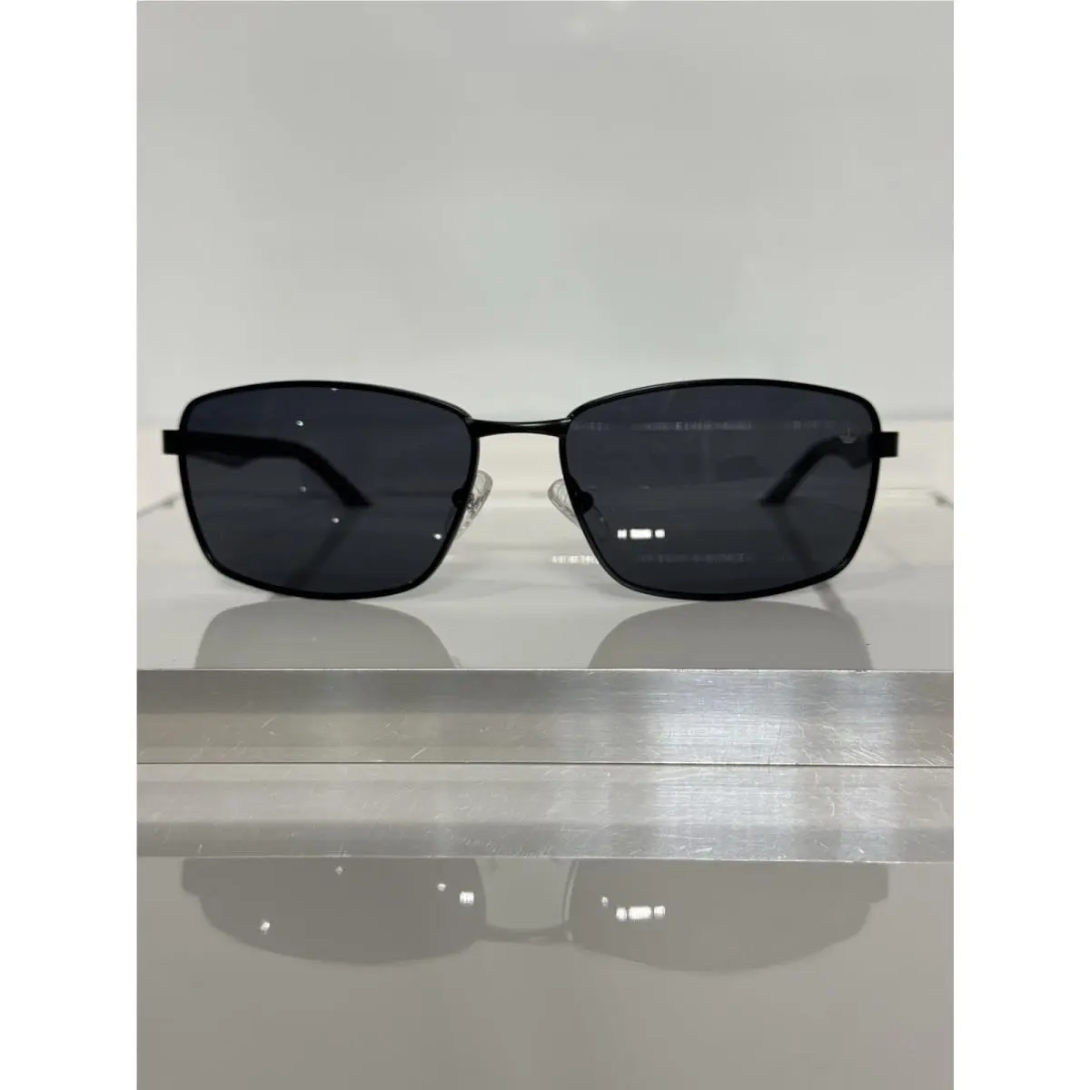 Timberland 9233S 02D Black Metal Dark Gray Polarized Sunglasses