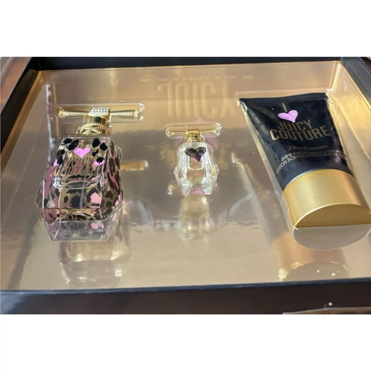 Eau De Parfum 50ml Set with 5ml Mini Dabber 125ml Body Lotion by Juicy Couture