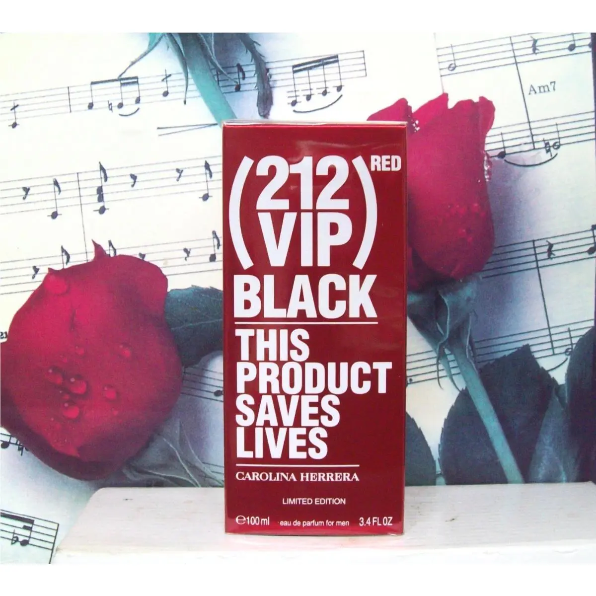 Carolina Herrera 212 Vip Red Black 3.4 Oz. Edp Spray Limited Edition