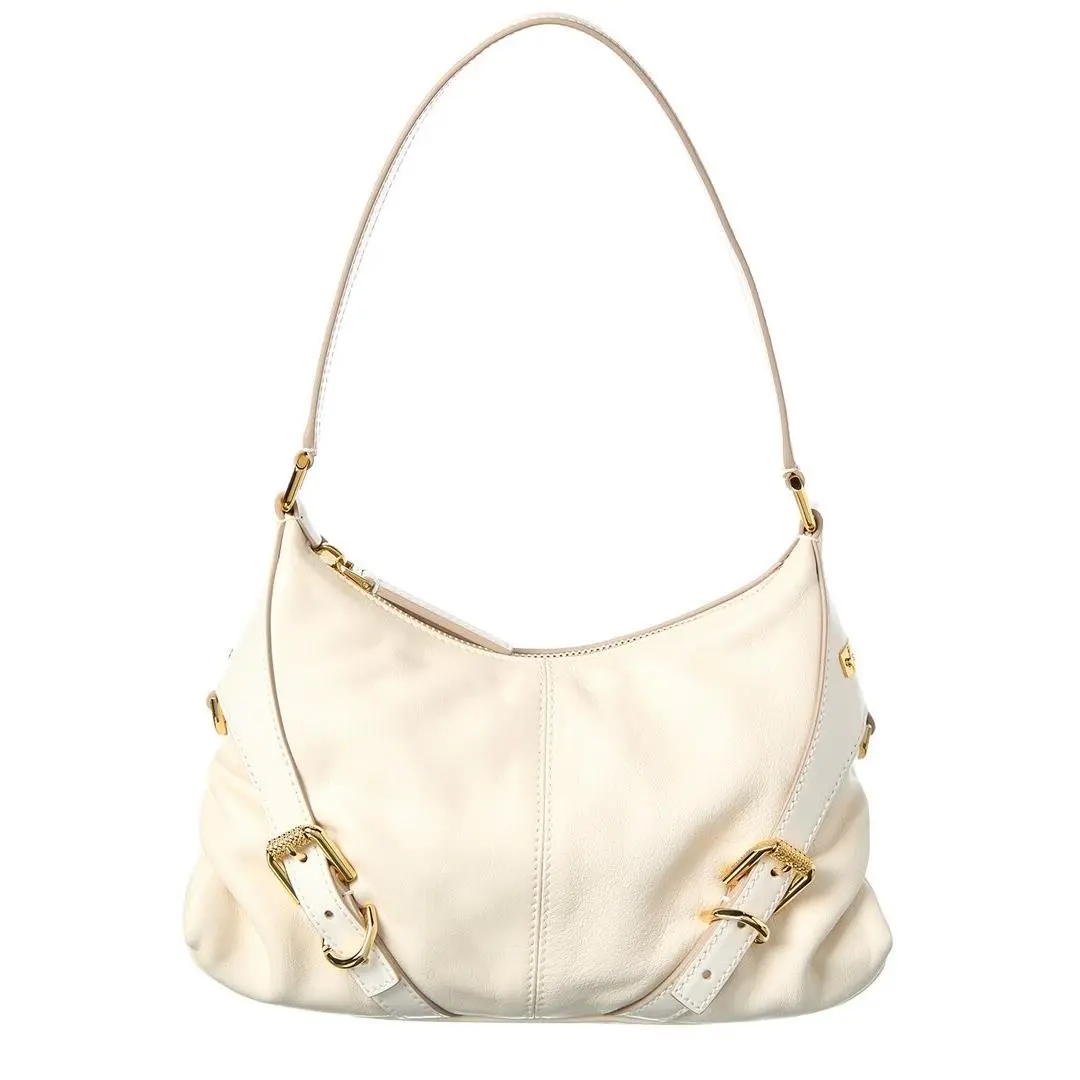 Givenchy Sac Voyou Nano Leather Shoulder Bag Women`s White