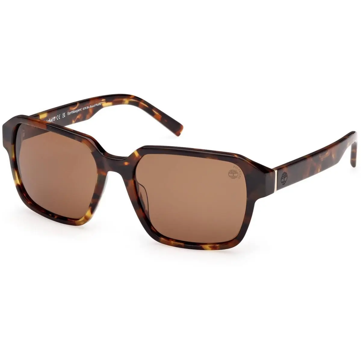 Timberland Men`s Sunglasses Red Havana Acetate Square Full Rim TB00043 5654H