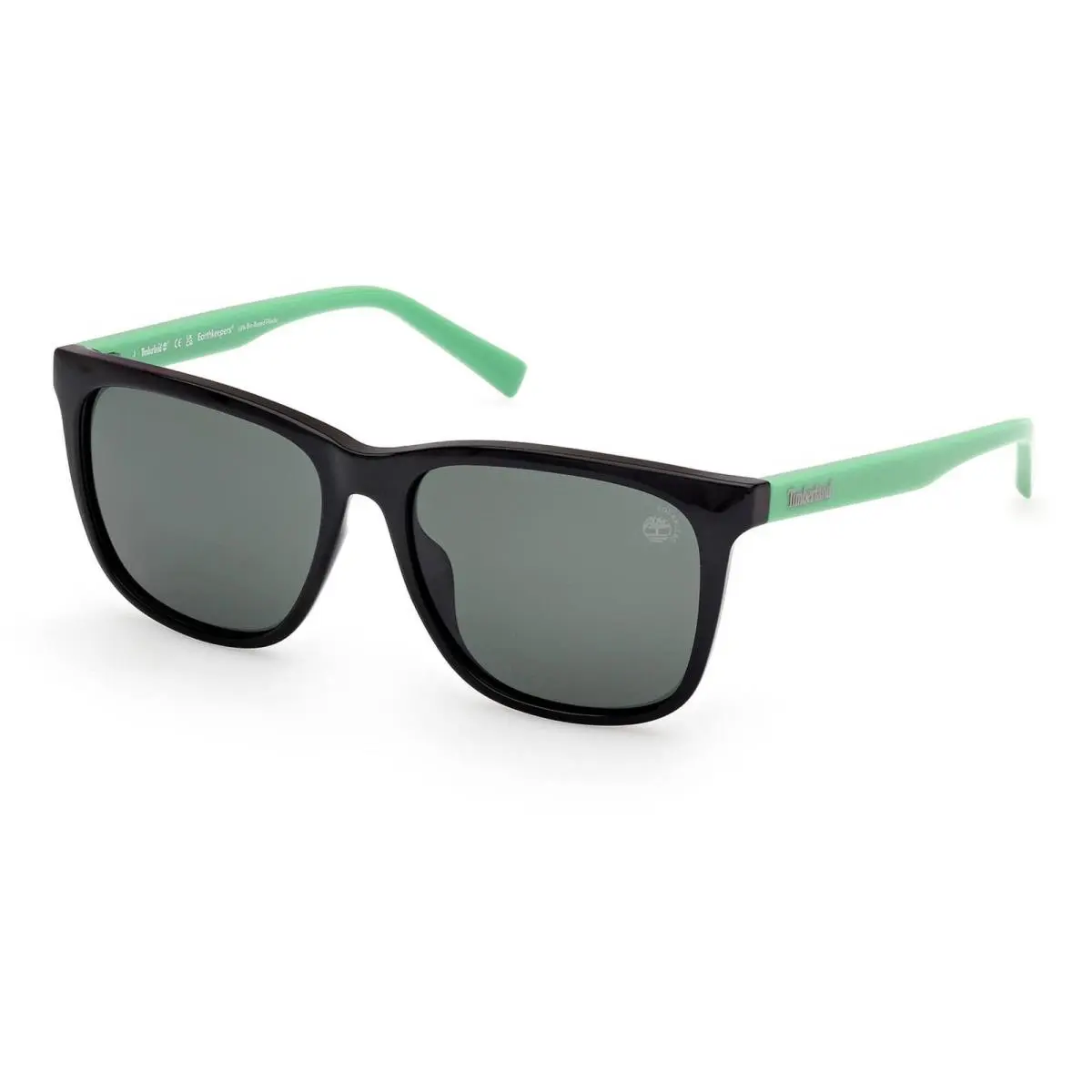 Timberland Kid`s Sunglasses Shiny Black Acetate Square Full Rim TB00047 5401R