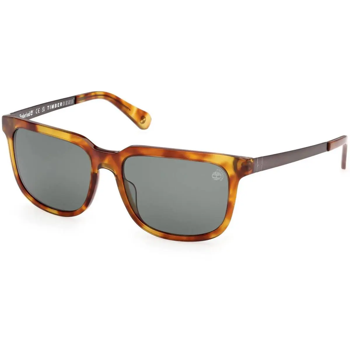 Timberland Men`s Sunglasses Havana/other Acetate Square Full Rim TB00064 6056R